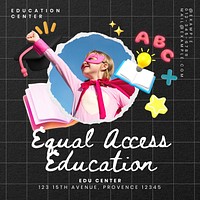 Equal access education Instagram post template