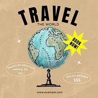 Travel the world Instagram post template