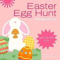 Egg hunt Instagram post template