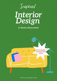 Interior  poster template  