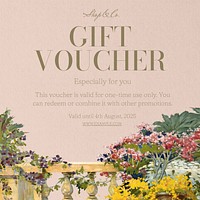 Gift voucher Instagram post template