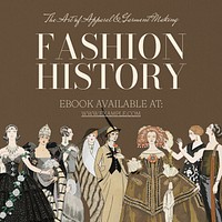 Fashion history Instagram post template