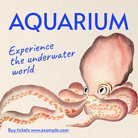 Aquarium Instagram post template