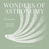 Astronomy Instagram post template