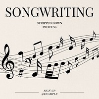 Songwriting Instagram post template