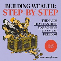 Building wealth Instagram post template
