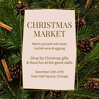 Christmas market Instagram post template