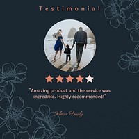 Testimonial Facebook post template