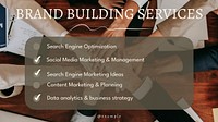 Brand building services  blog banner template