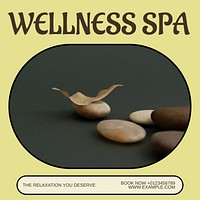 Wellness spa Instagram post template
