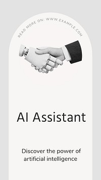 AI assistant  Instagram story template