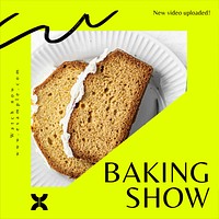 Baking show Instagram post template