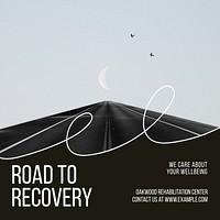 Road to recovery Instagram post template