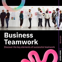 Business teamwork Instagram post template