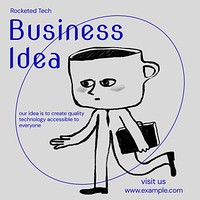 Business idea Instagram post template