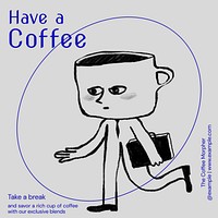 Coffee time Facebook post template