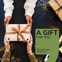 Free gift Instagram post template