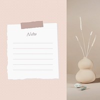 Blank notes Instagram post template