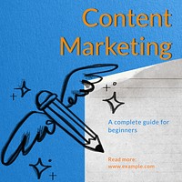 Content marketing Instagram post template