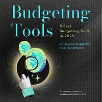 Budgeting tools Instagram post template