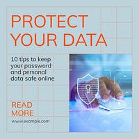 Data protection Instagram post template