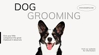 Dog grooming blog banner template