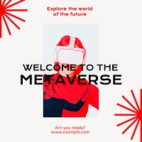 Metaverse Instagram post template