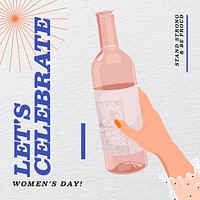 Celebrate women's day Facebook post template