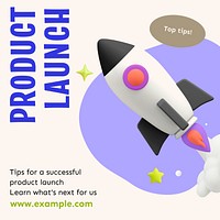 Product launch Instagram post template