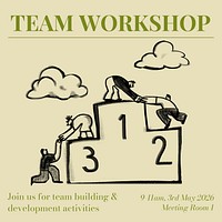 Team workshop Instagram post template
