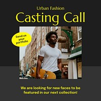 Casting call Instagram post template