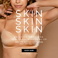 Skin care Instagram post template