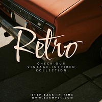 Retro collection Instagram post template