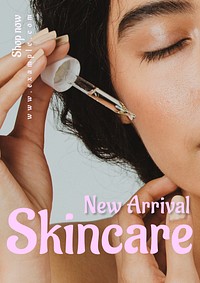 Skincare poster template & design