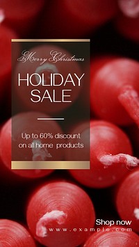 Holiday sale Instagram story template
