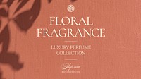 Floral fragrance blog banner template