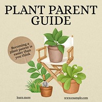 Plant parent guide Instagram post template