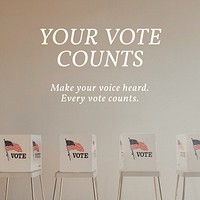 Voting Instagram post template