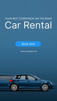 Car rental Instagram story template