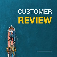Customer Review Instagram post template