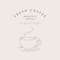 Coffee shop logo template