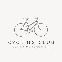 Cycling club logo template