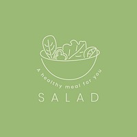 Salad logo template