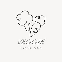 Juice bar  logo minimal line art 