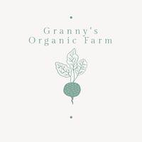 Organic farm logo template