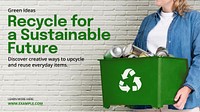 Recycling blog banner template