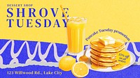 Shrove Tuesday Facebook cover template