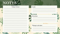 Notes blog banner template