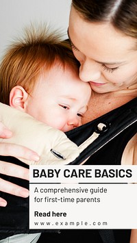 Baby care Instagram story template