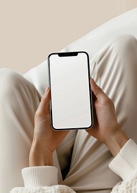 A mockup of a phone electronics iphone person.